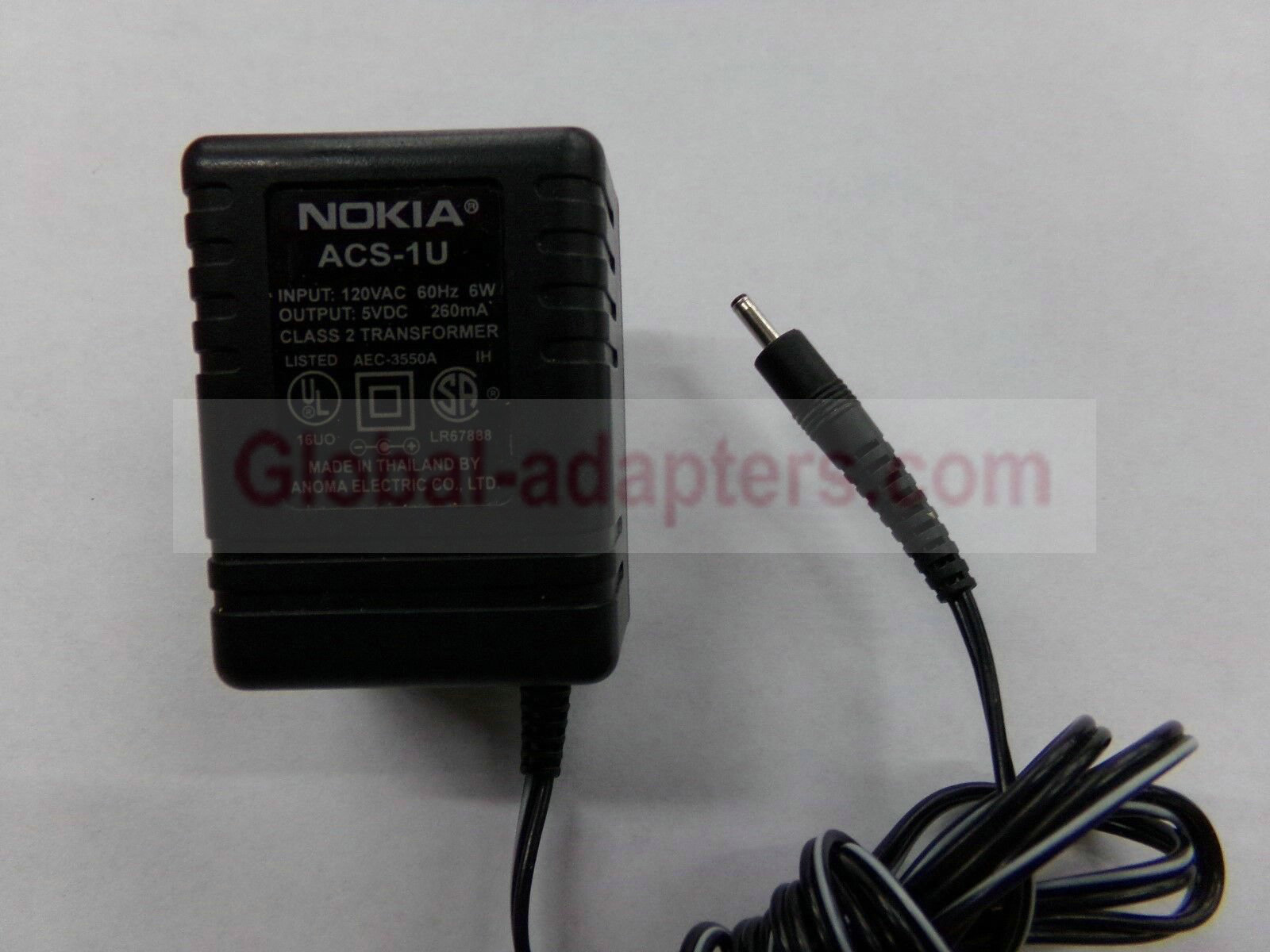 New 5V 260mA Nokia ACS-1U Class 2 Transformer Power Supply Ac Adapter